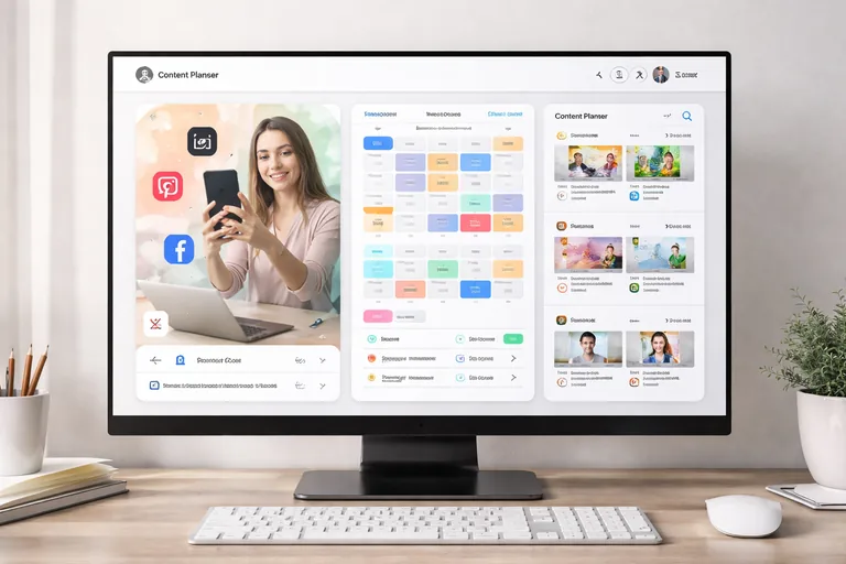 Kısa video içerik planı hazırlayan içerik üreticisi telefon ekranında sosyal platform analizlerini inceliyor